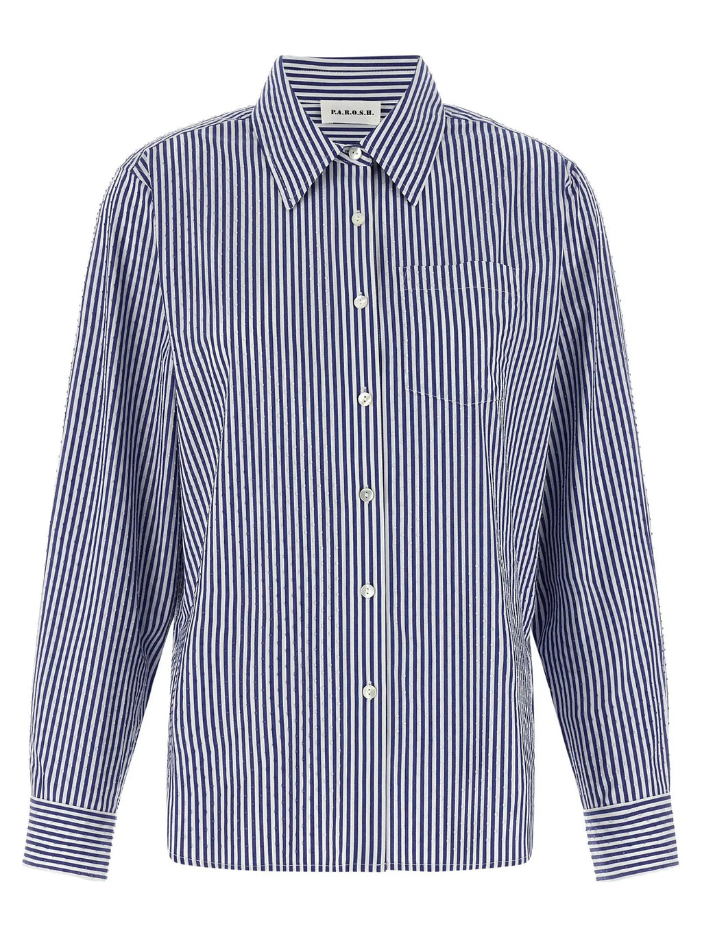 P.A.R.O.S.H. Blue Cotton Blouse