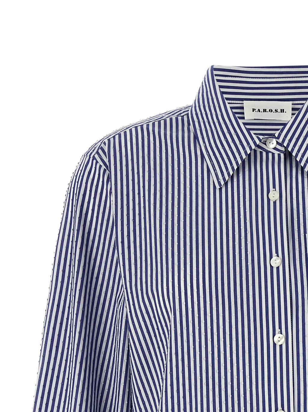 P.A.R.O.S.H. Blue Cotton Blouse