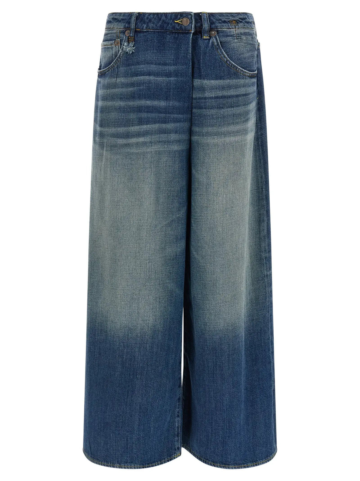 R13 Blue Cotton Jeans Denim