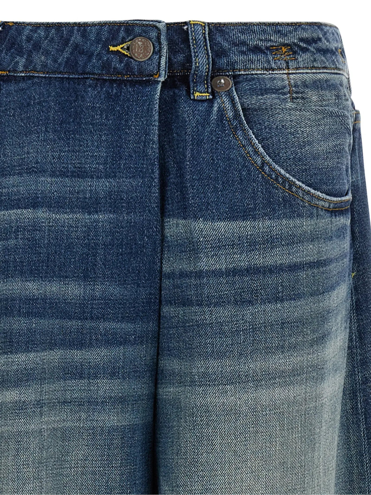 R13 Blue Cotton Jeans Denim