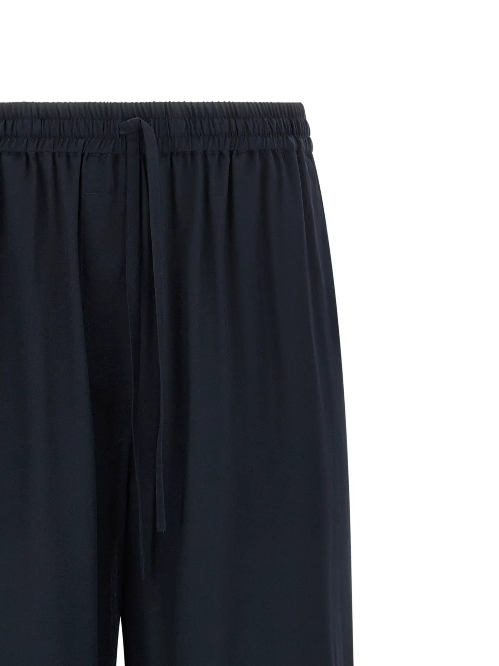 P.A.R.O.S.H. Blue Silk Casual Pants