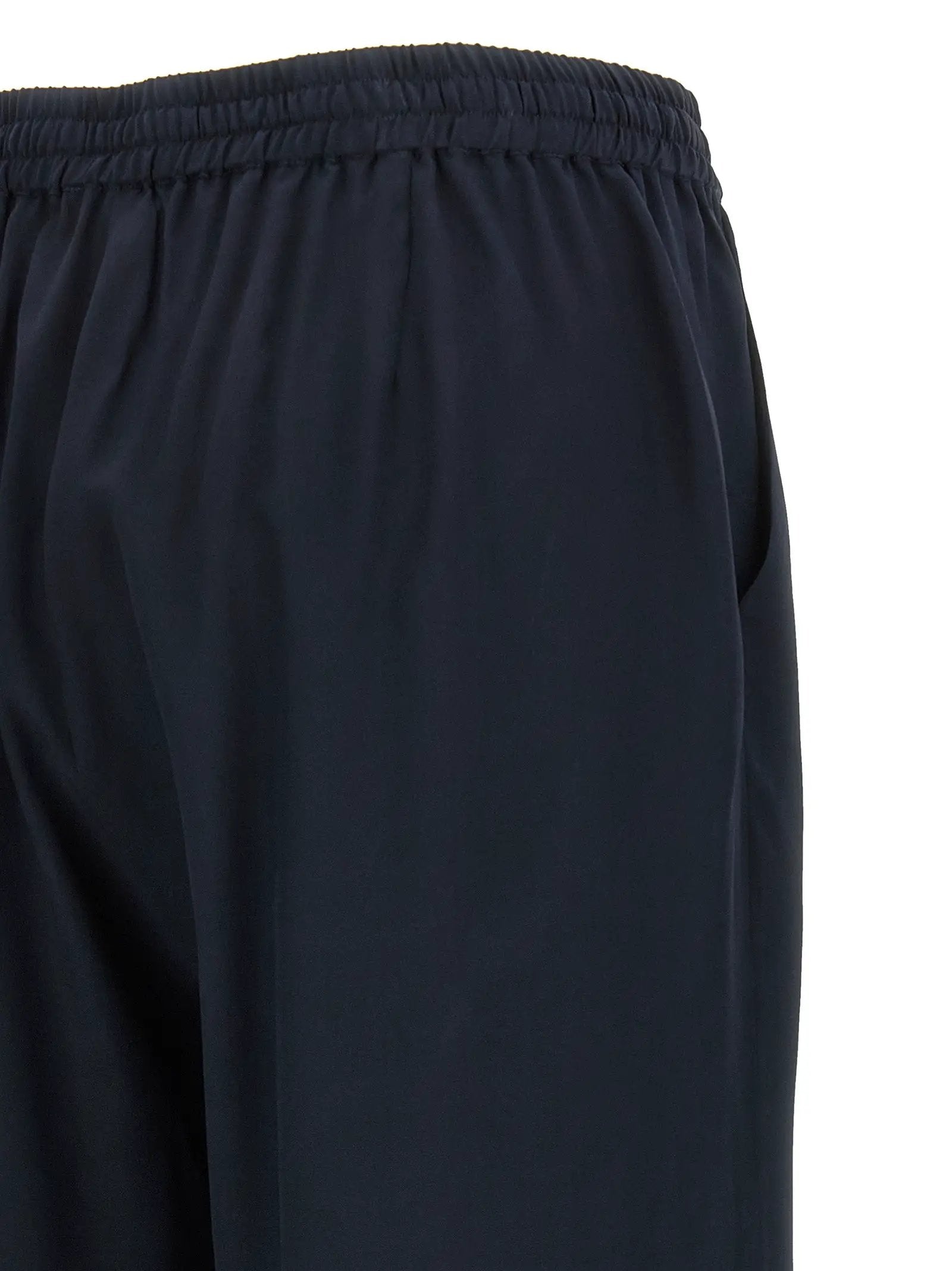 P.A.R.O.S.H. Blue Silk Casual Pants