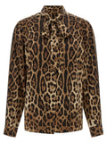Dolce & Gabbana Brown Silk Blouse