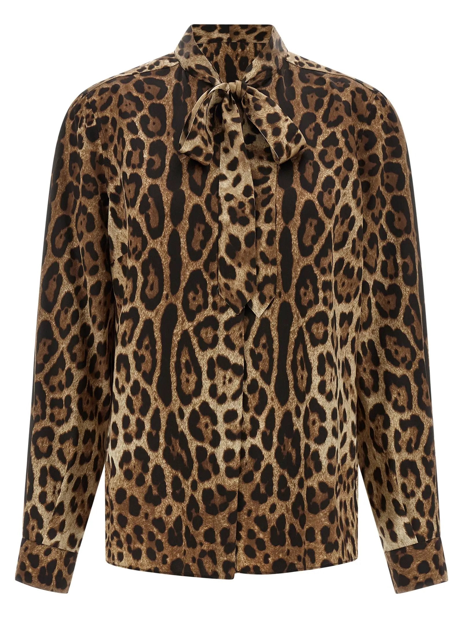 Dolce & Gabbana Brown Silk Blouse
