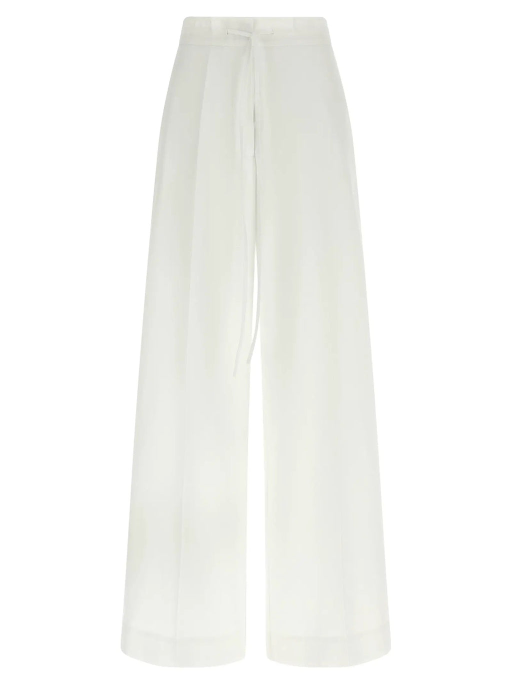 P.A.R.O.S.H. White Cotton Casual Pants
