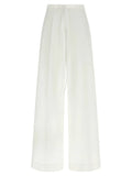 P.A.R.O.S.H. White Cotton Casual Pants