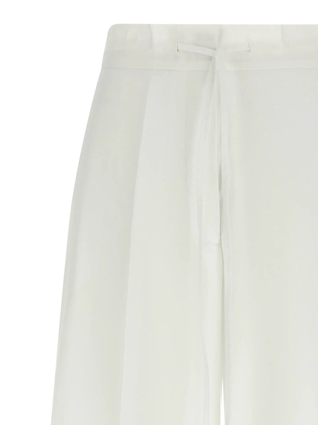 P.A.R.O.S.H. White Cotton Casual Pants
