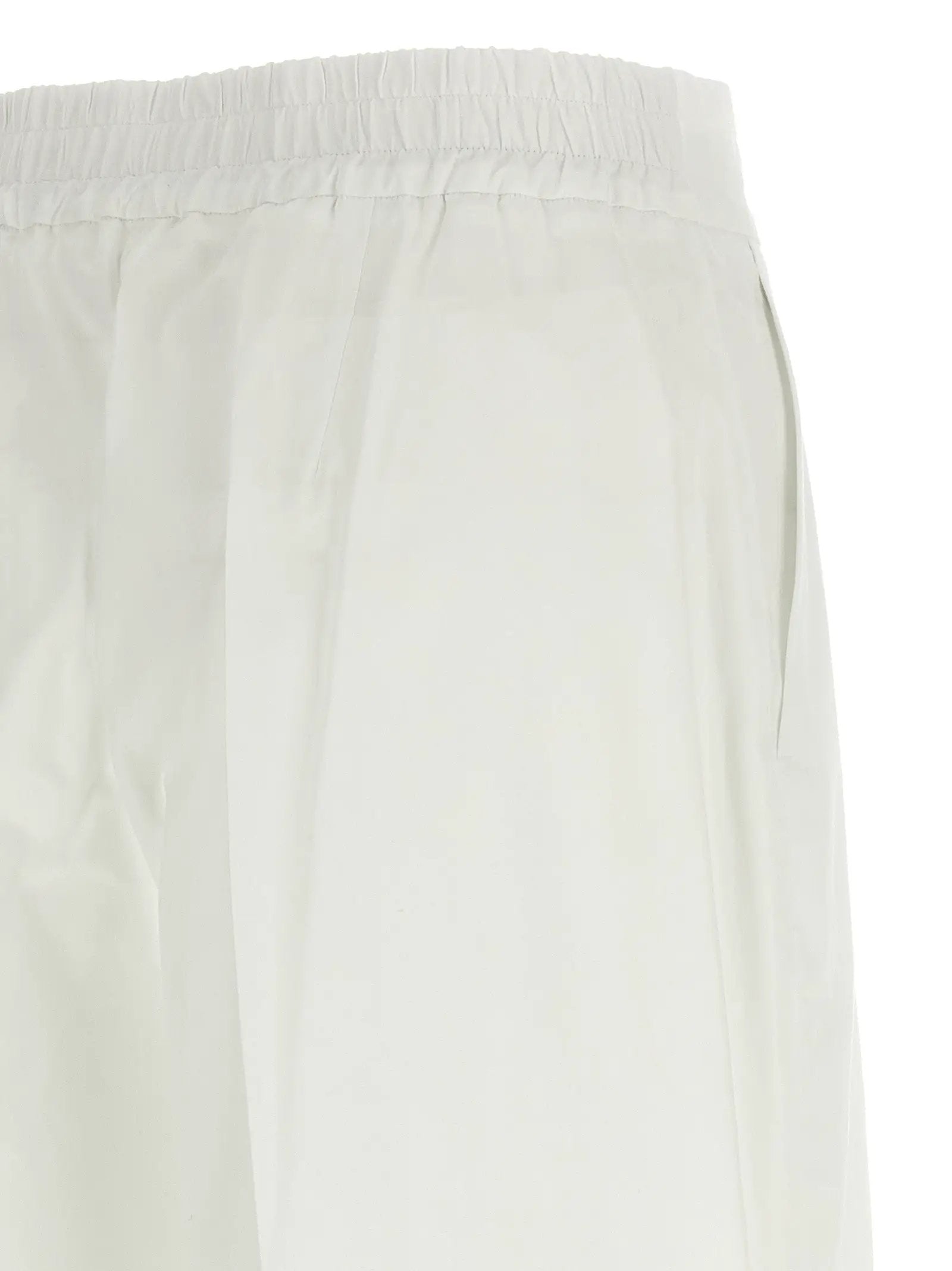 P.A.R.O.S.H. White Cotton Casual Pants