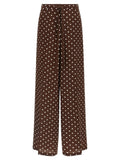 P.A.R.O.S.H. Brown Silk Casual Pants