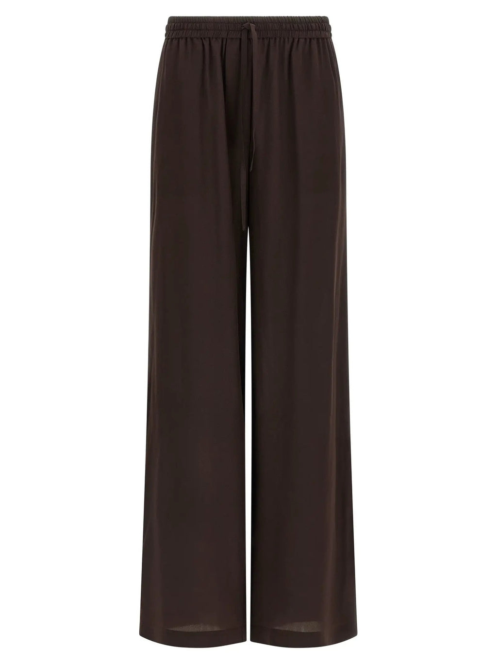 P.A.R.O.S.H. Brown Silk Casual Pants