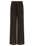 P.A.R.O.S.H. Brown Silk Casual Pants