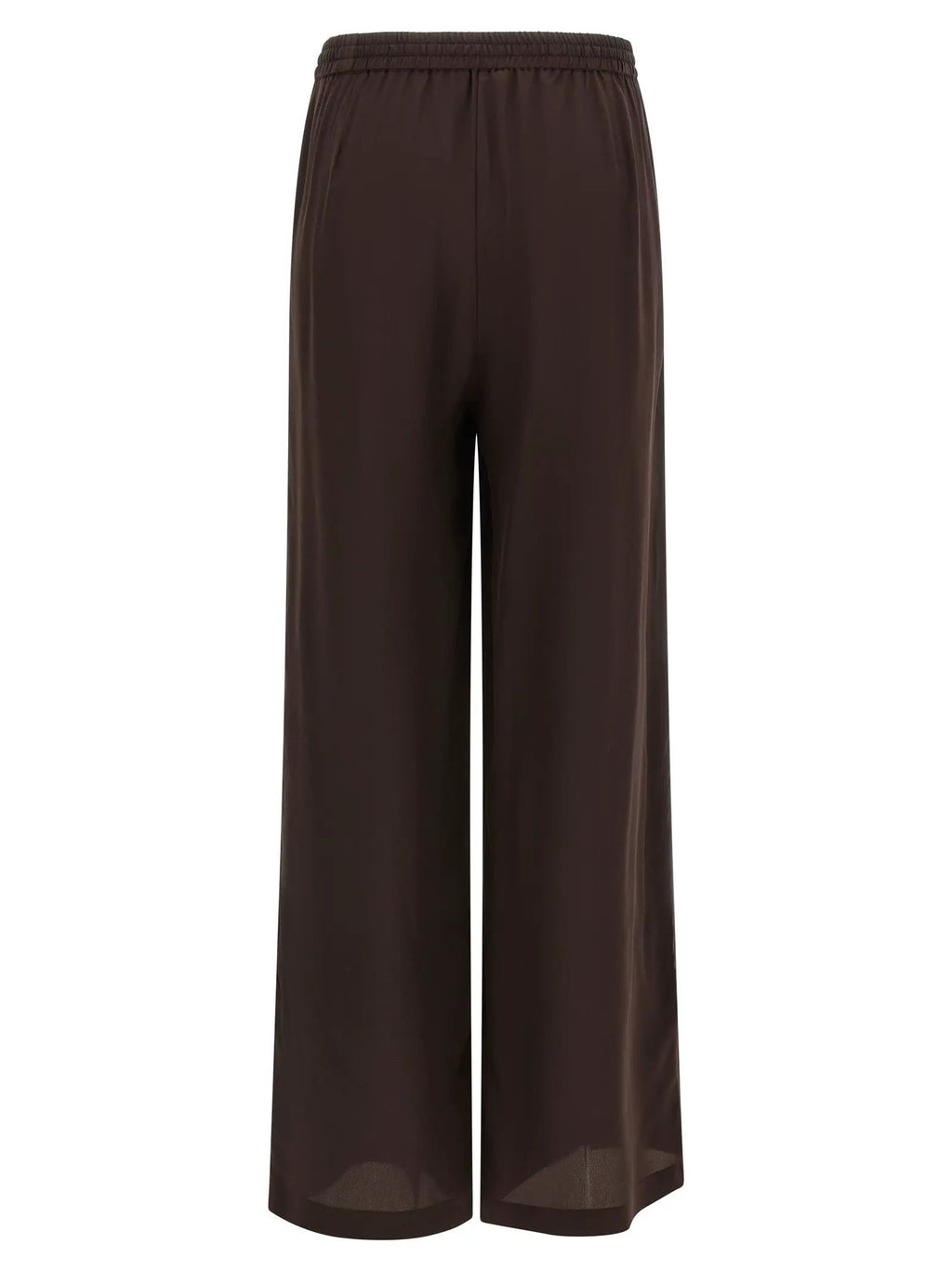 P.A.R.O.S.H. Brown Silk Casual Pants
