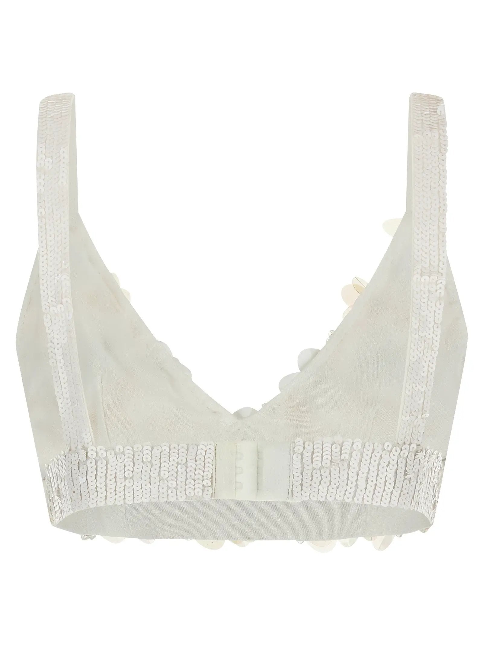 P.A.R.O.S.H. White Polyamide Tank Tops