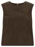 P.A.R.O.S.H. Brown Polyester Shirt