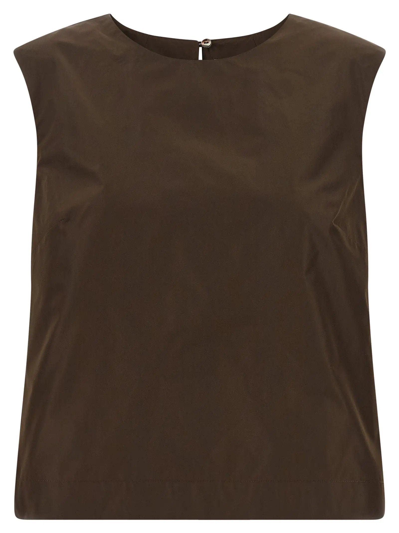 P.A.R.O.S.H. Brown Polyester Shirt