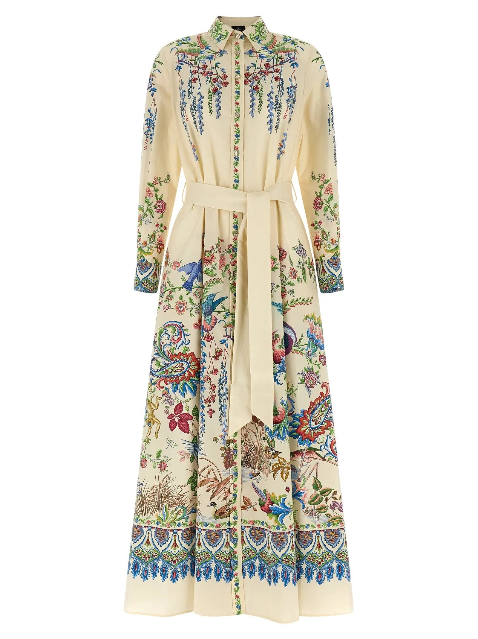 Etro Multicolor Cotton Long Dress
