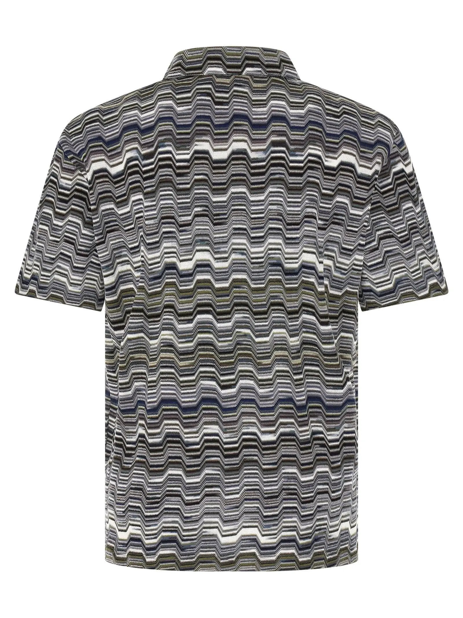 Missoni Bicolor Cotton Polo Shirt