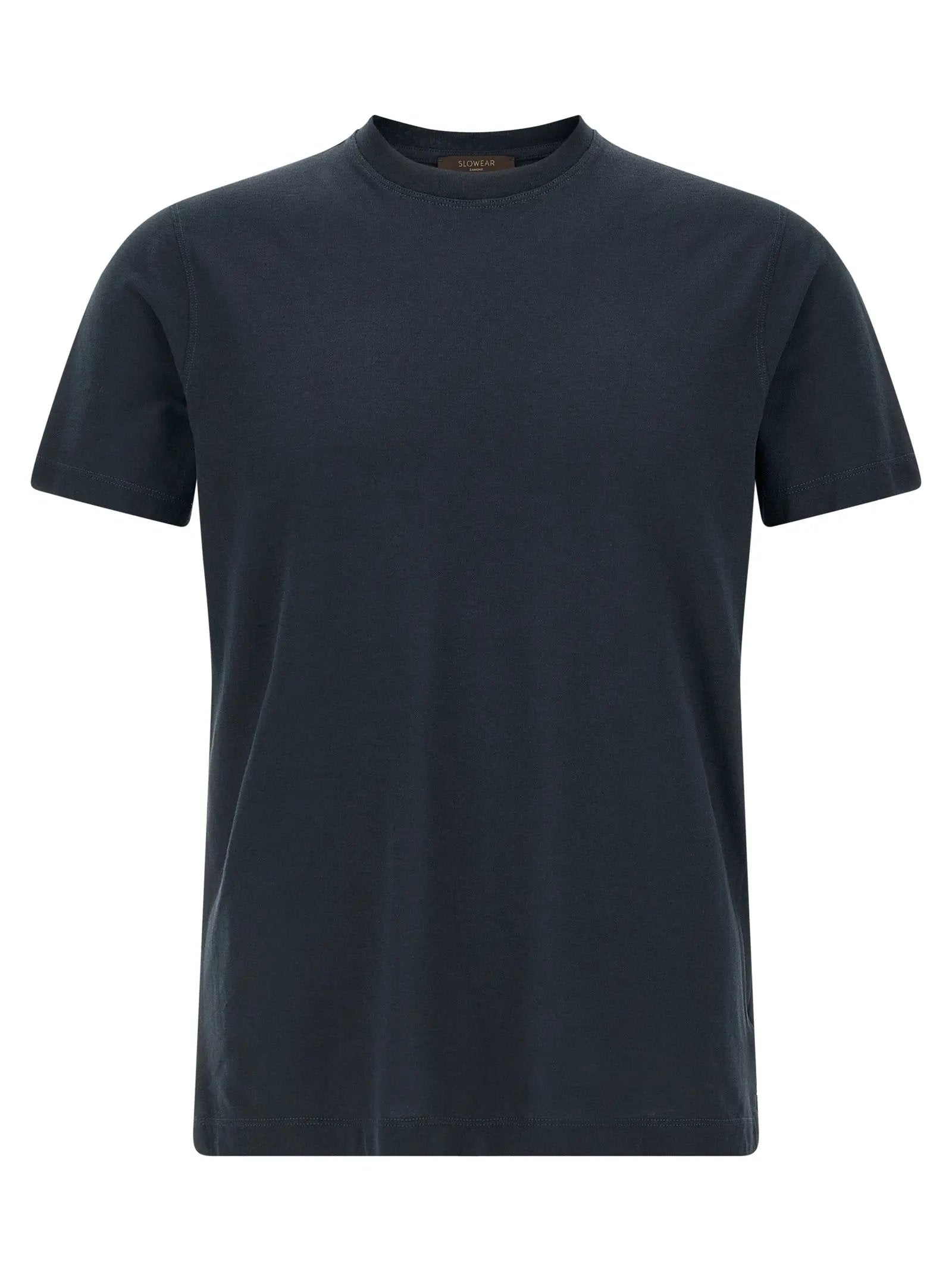ZANONE Blue Cotton T-Shirt