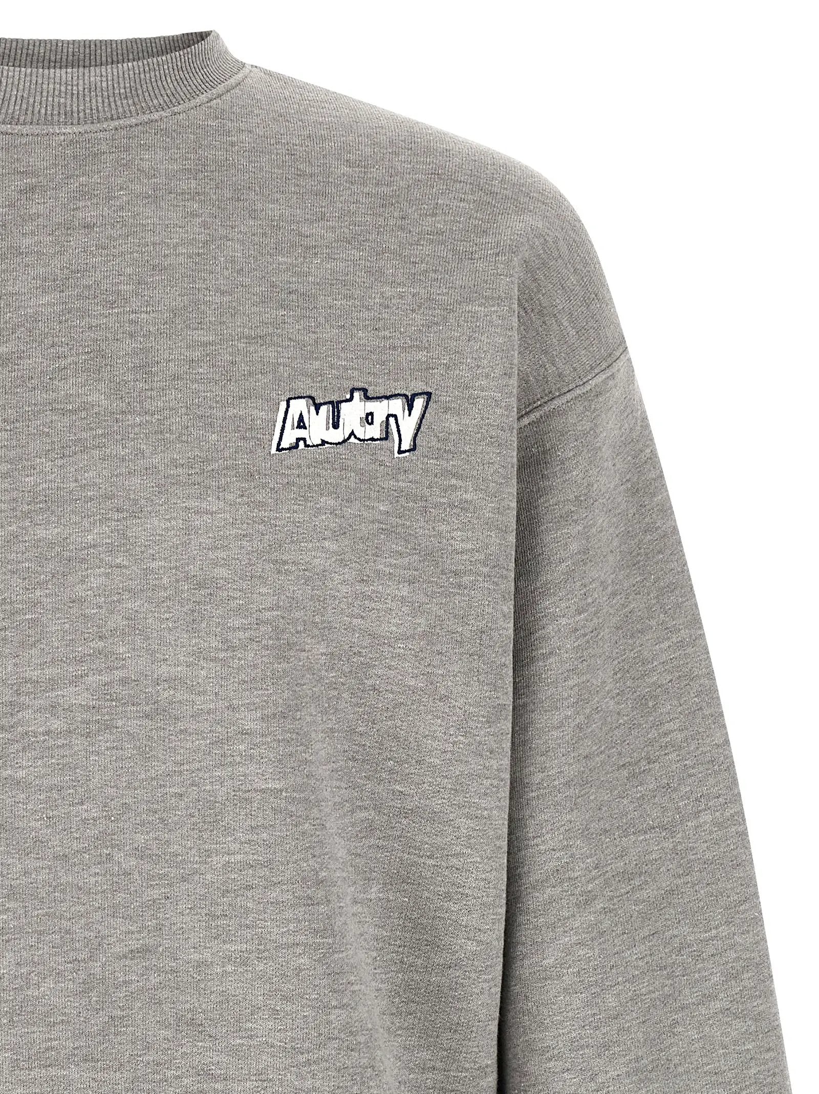 Autry Gray Cotton Sweatshirt