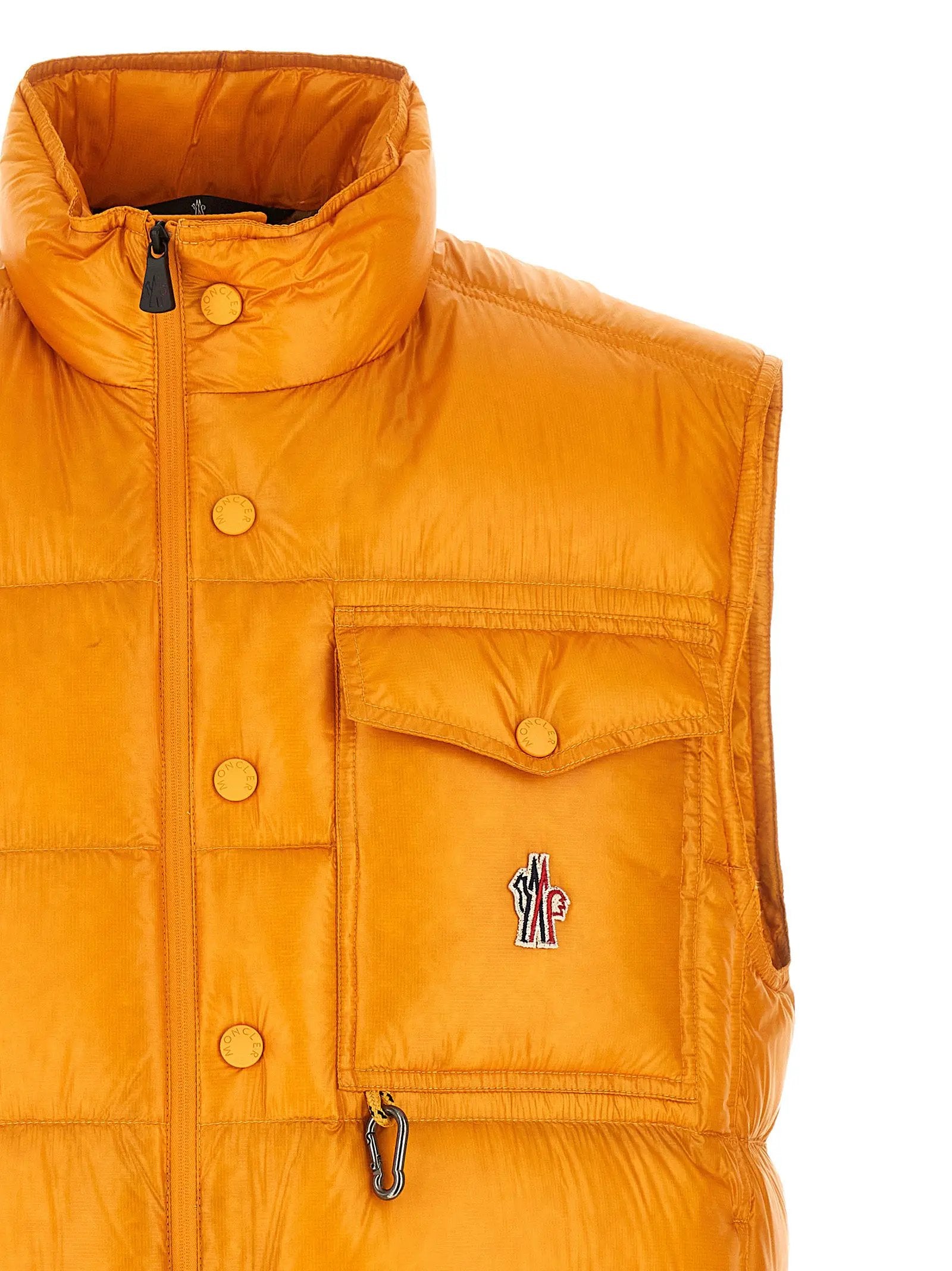 Moncler Grenoble Bicolor Polyester Sleeveless Jacket
