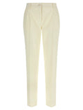 Dolce & Gabbana White Virgin Wool Dress Pants