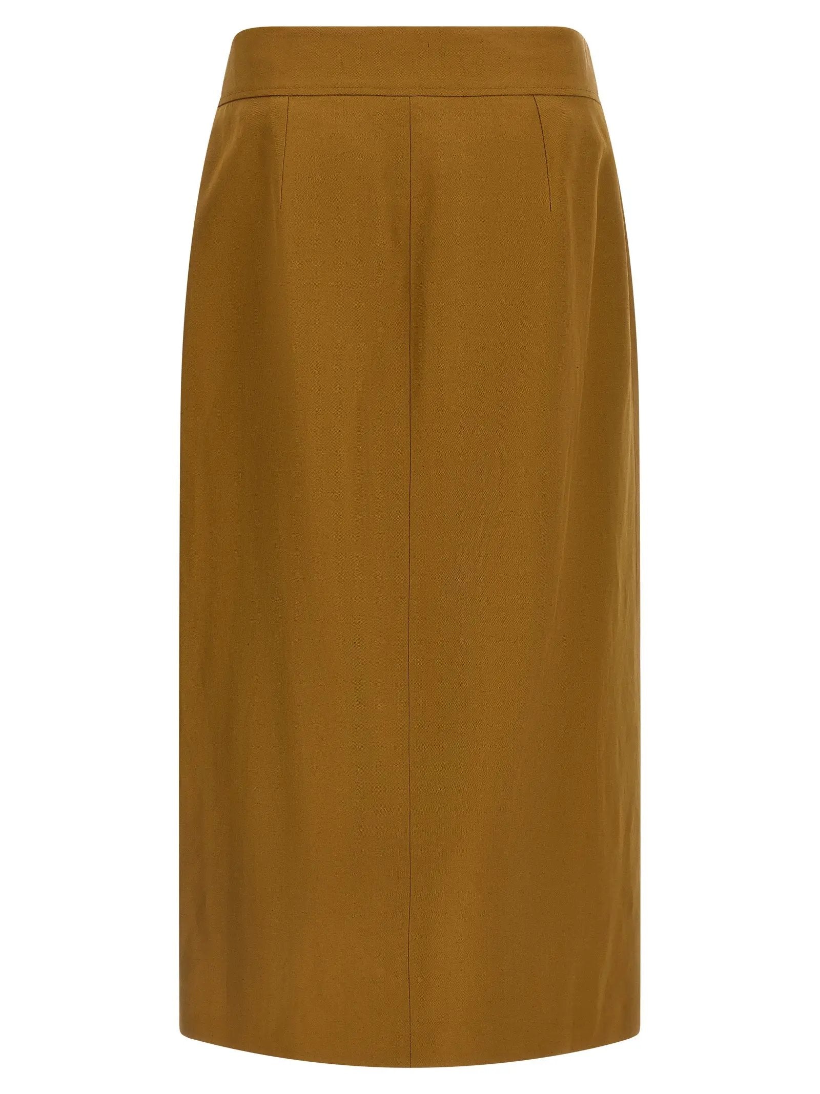 Alberto Biani Alberto Biani Brown Viscose Midi Skirt