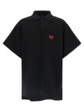 Balenciaga Black Cotton Polo Shirt
