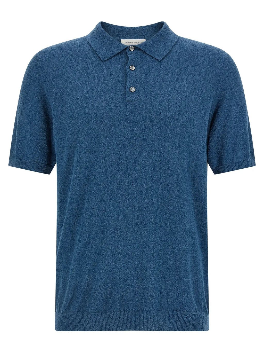 Roberto Collina Blue Cotton Polo Shirt