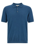 Roberto Collina Blue Cotton Polo Shirt