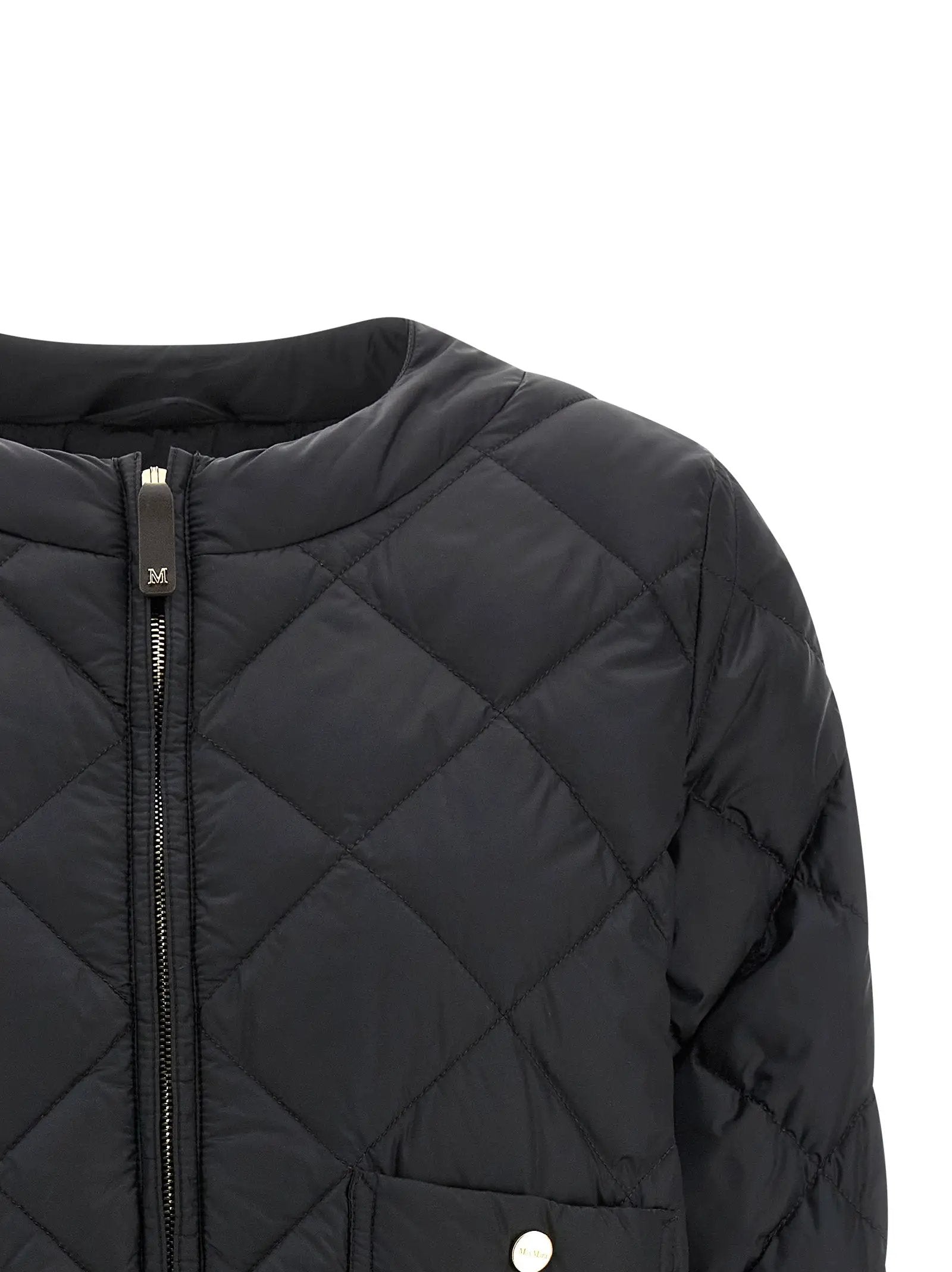 Max Mara Black Polyamide Full-Length Jacket