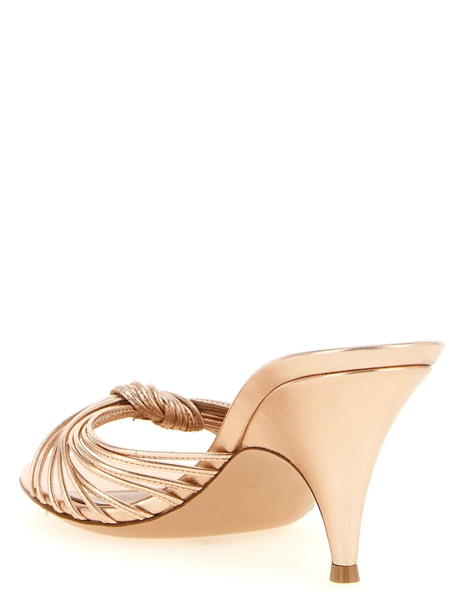 Gianvito Rossi Gianvito Rossi Multicolor Lamb Leather Stiletto Heel Sandals