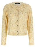 Versace Bicolor Silk Cardigan