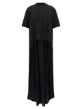 Balenciaga Black Cotton Casual Dress