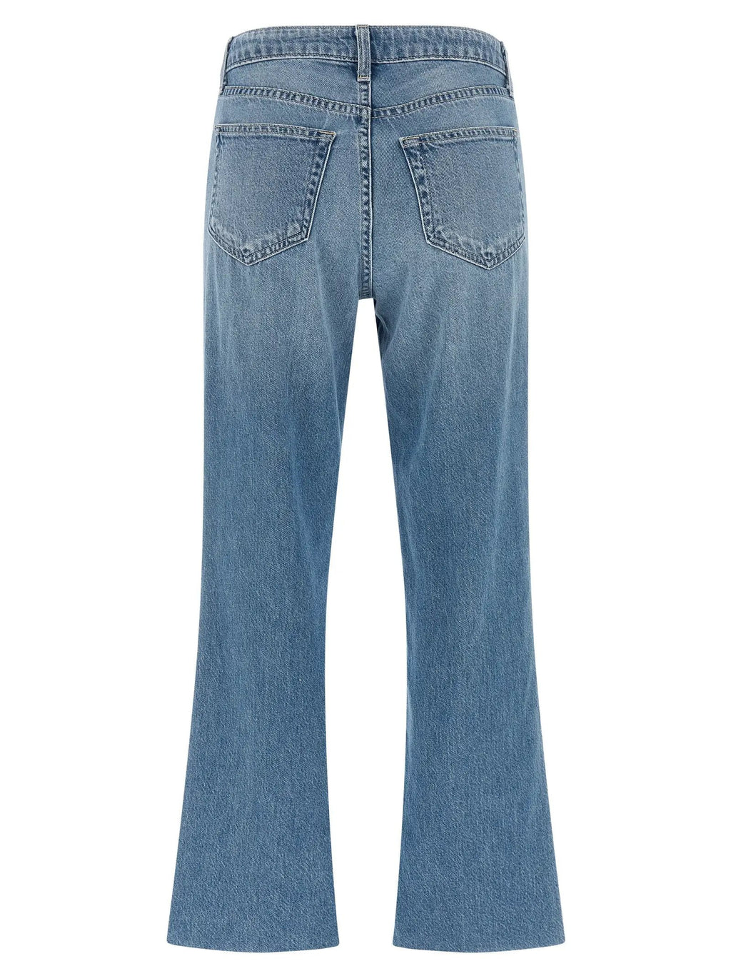 L'Agence Blue Cotton Flared Jeans