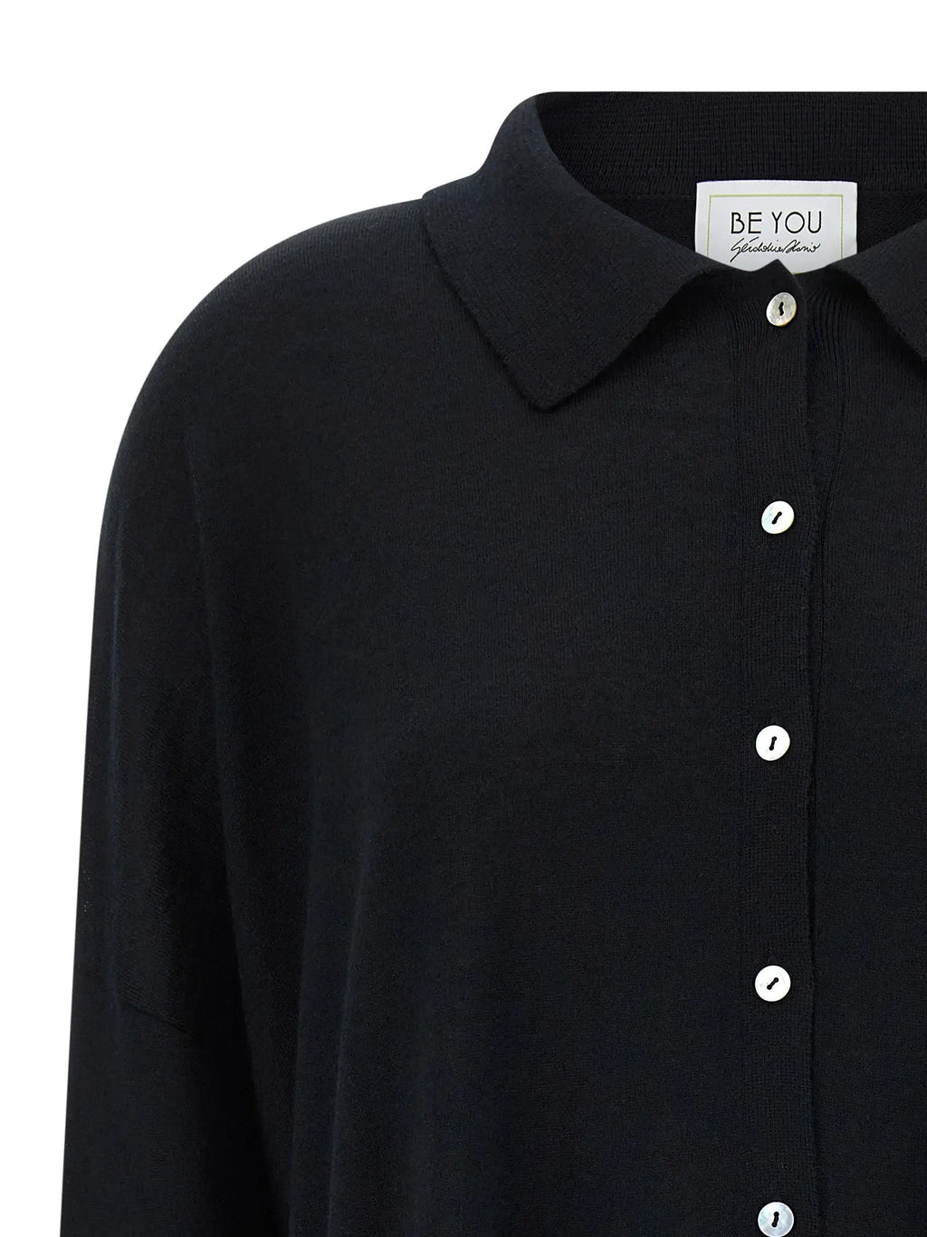 BE YOU Black Cashmere Cardigan