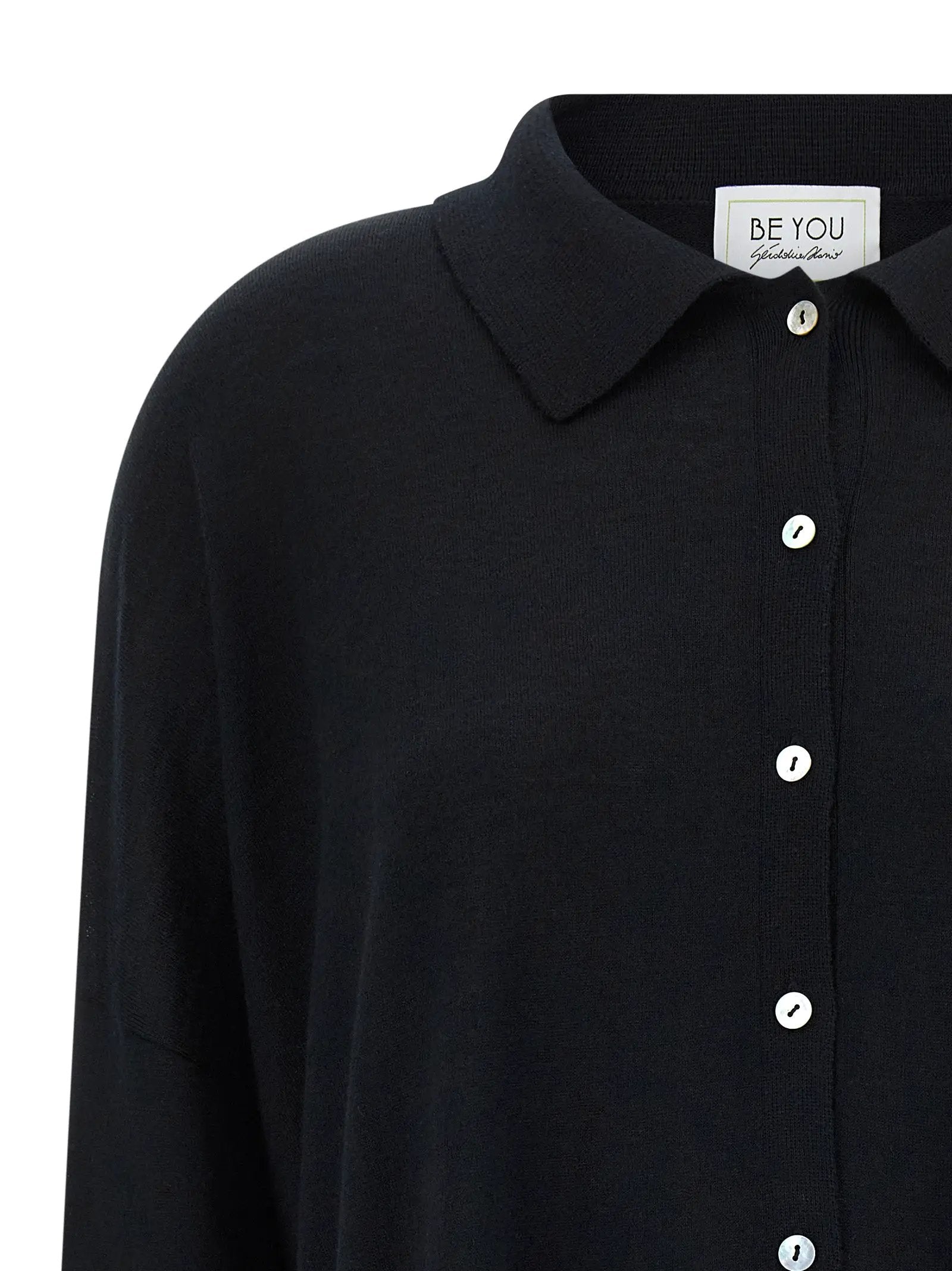 BE YOU Black Cashmere Cardigan