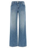 L'Agence Blue Cotton Jeans Denim