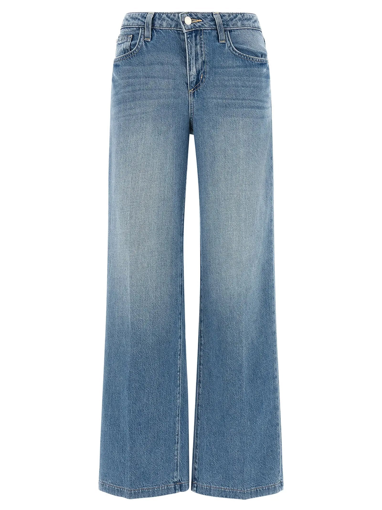 L'Agence Blue Cotton Jeans Denim