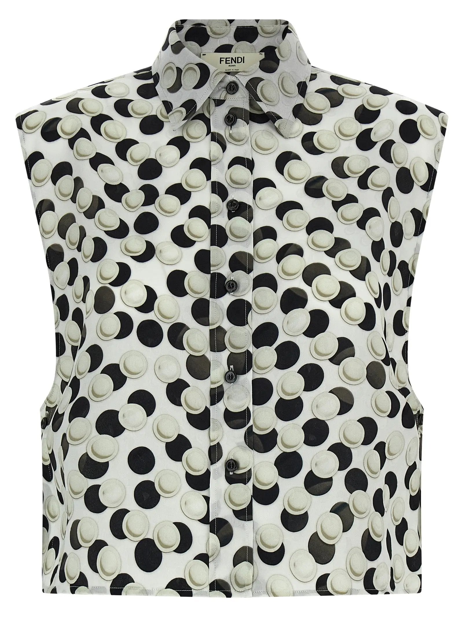 Fendi Multicolor Silk Pattern Shirt