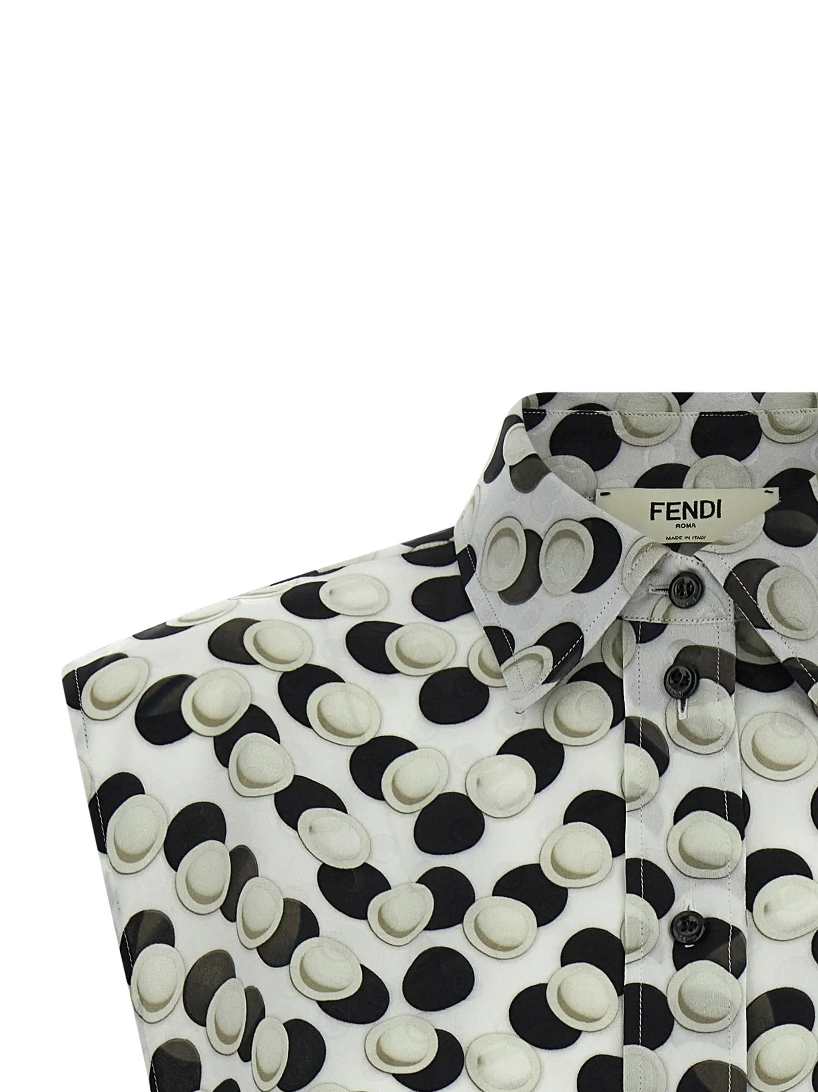 Fendi Multicolor Silk Pattern Shirt