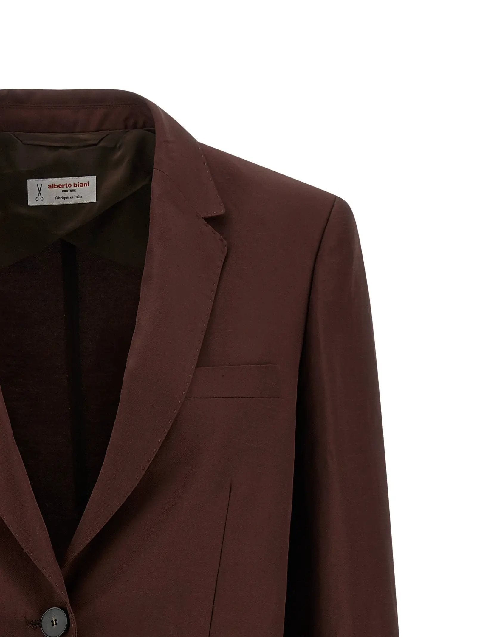 Alberto Biani Alberto Biani Brown Viscose Blazer