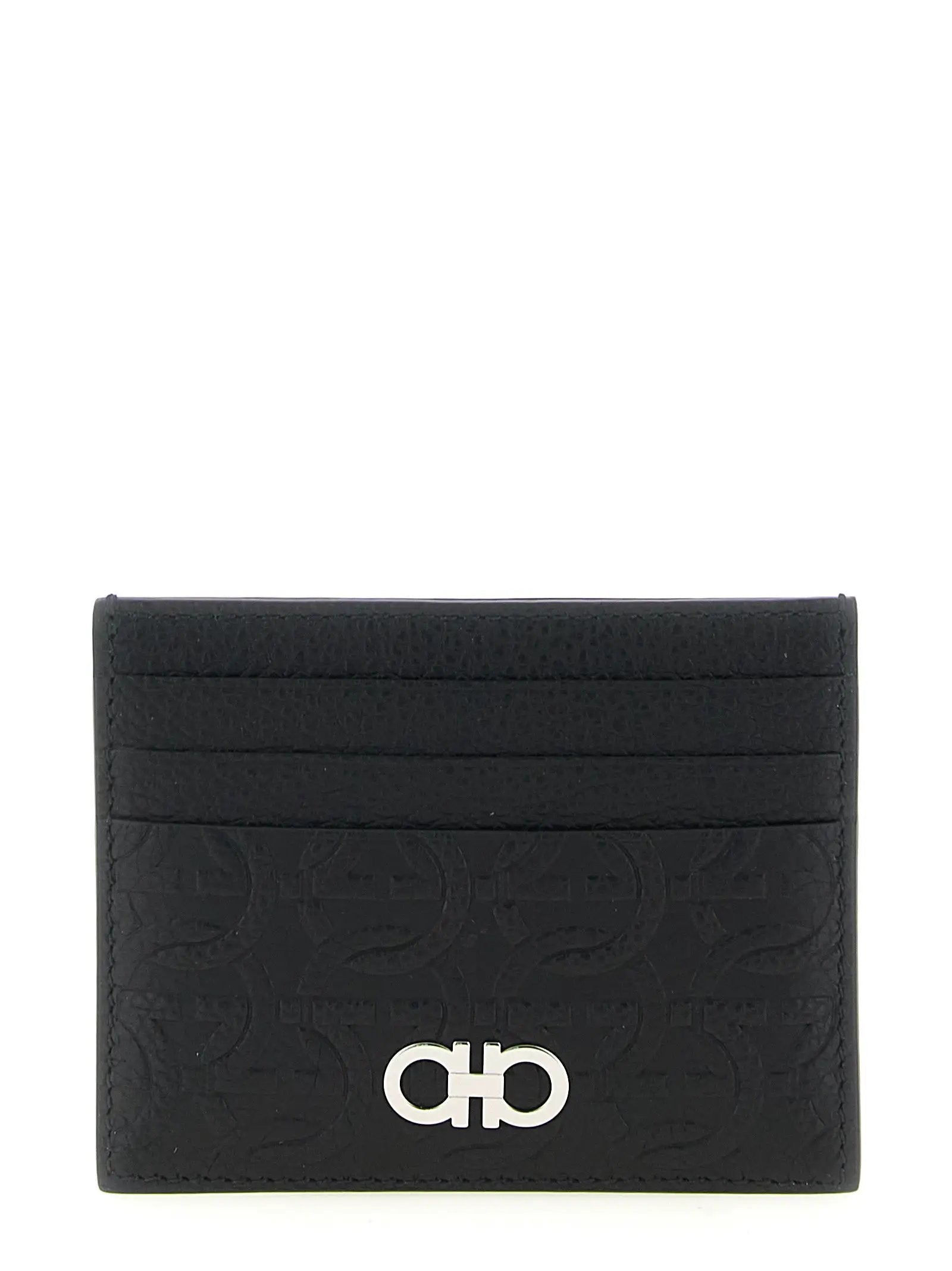 Ferragamo Black Calfskin Cardholder