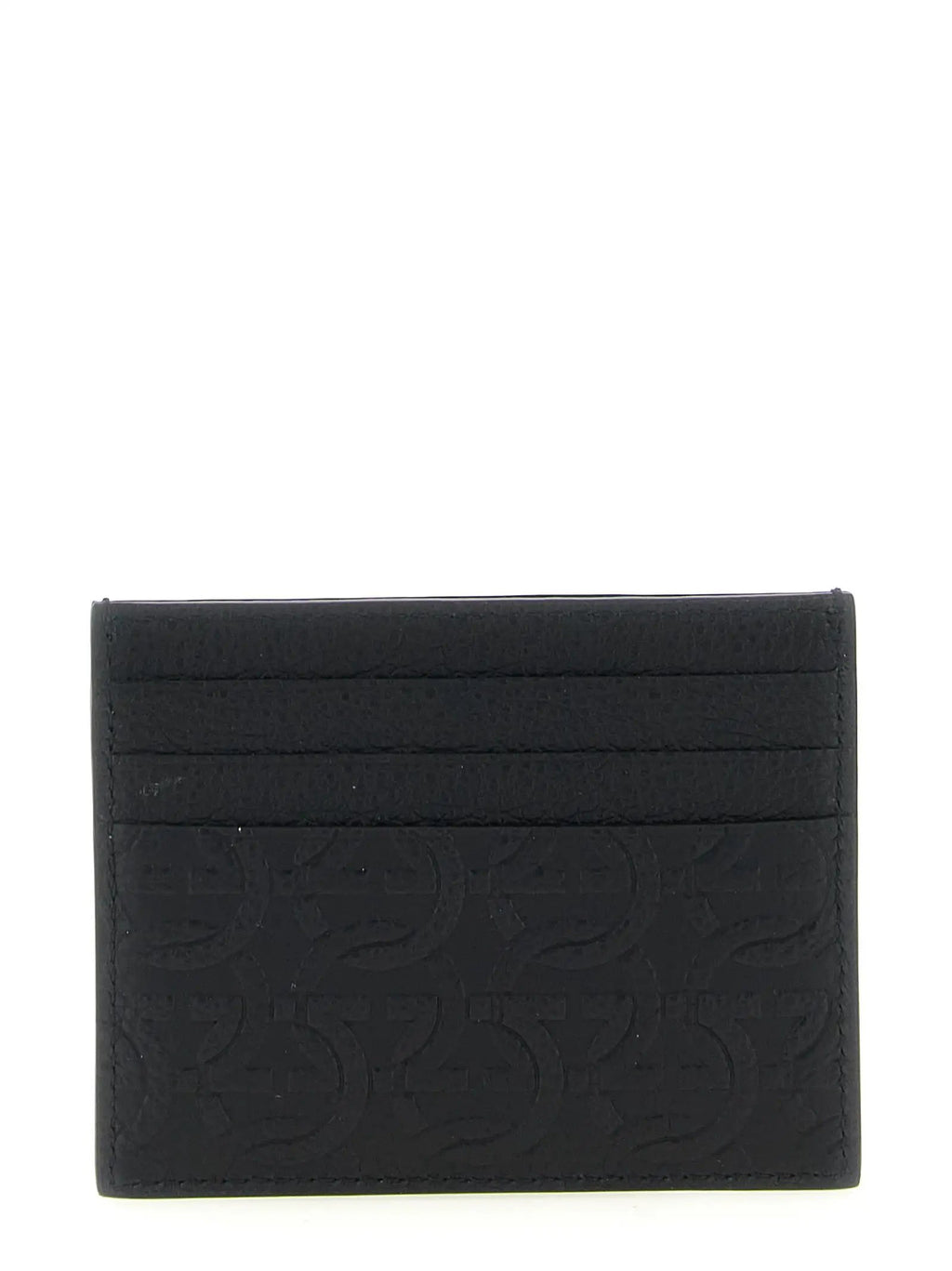 Ferragamo Black Calfskin Cardholder
