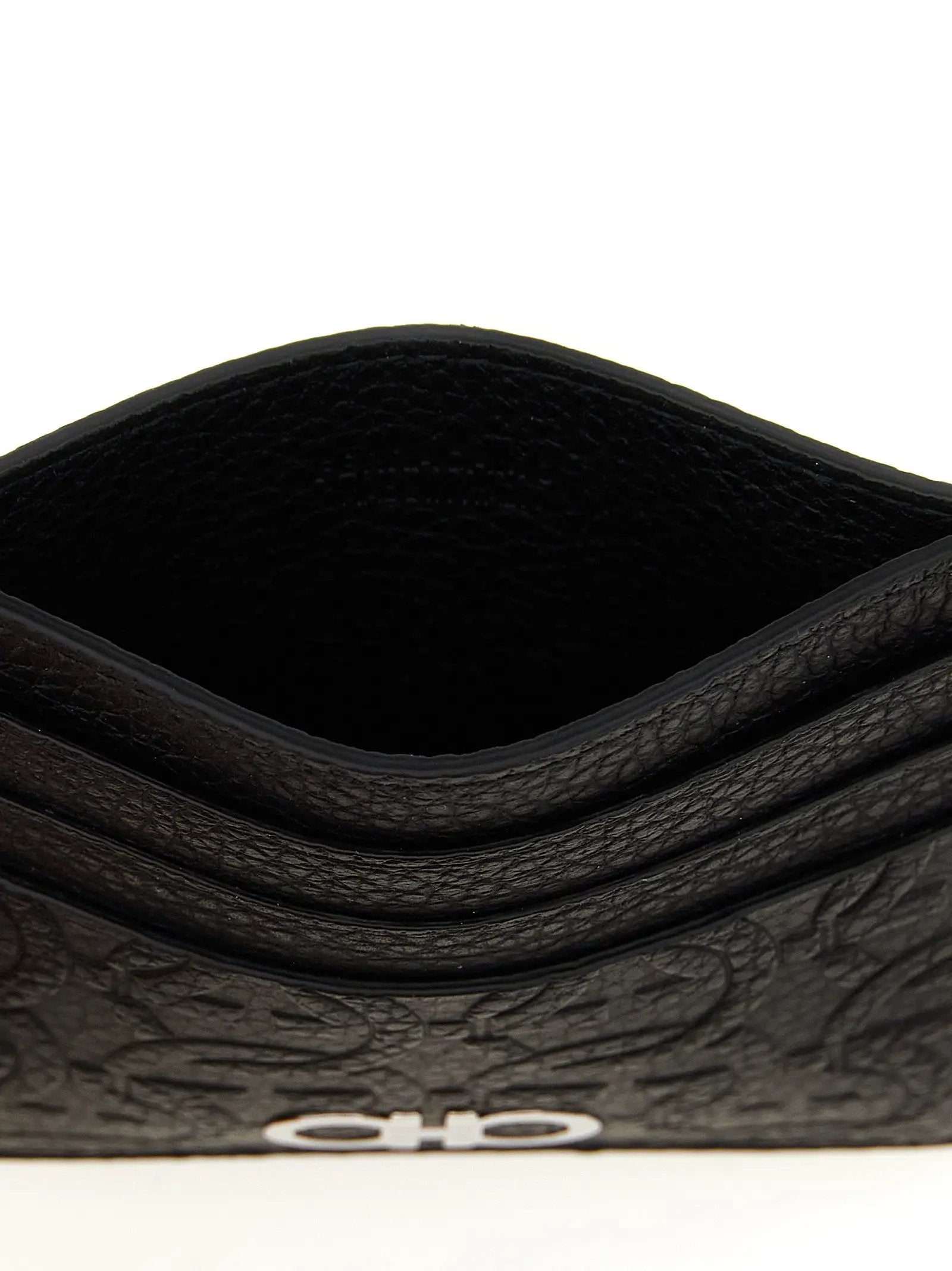 Ferragamo Black Calfskin Cardholder