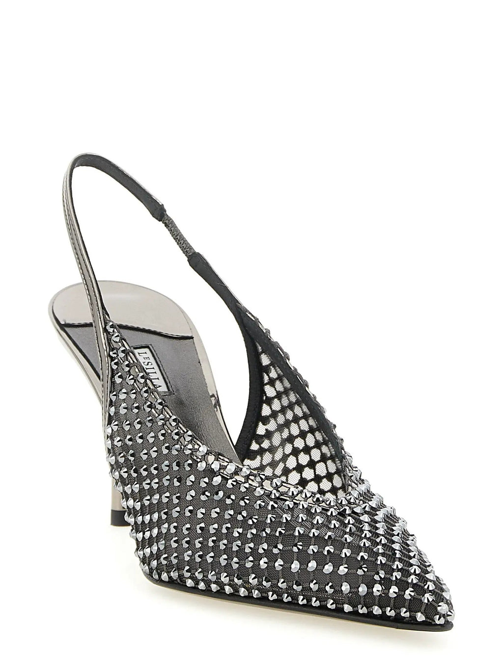 LE SILLA Gray Polyester High Heel Pumps
