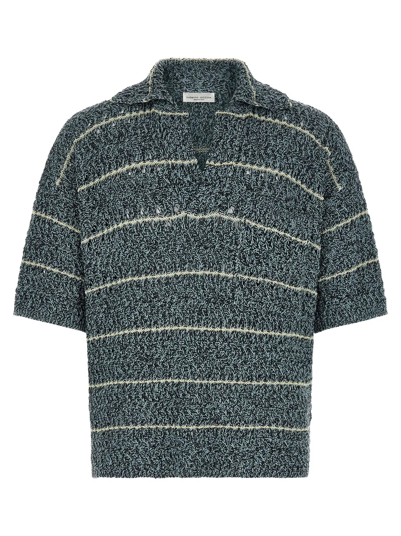 Roberto Collina Multicolor Cotton Polo Shirt