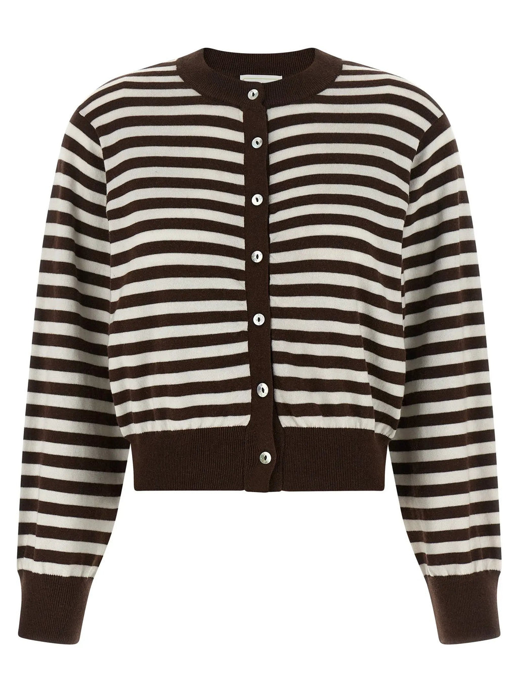 BE YOU Brown Cotton Cardigan