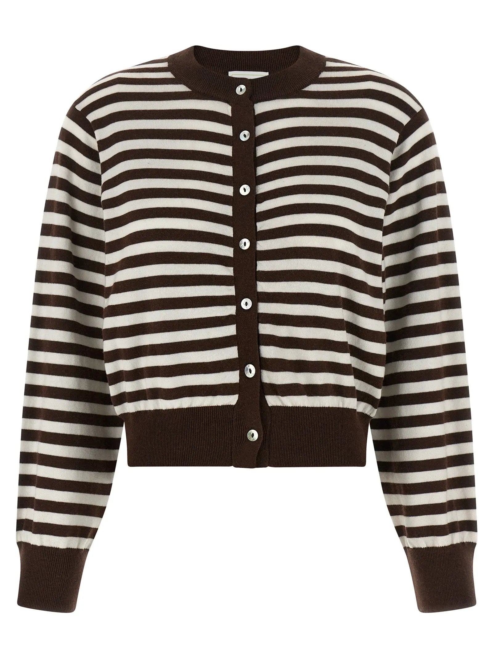 BE YOU Brown Cotton Cardigan