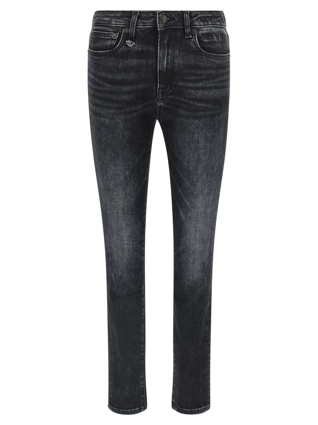 R13 Jean en denim de coton noir