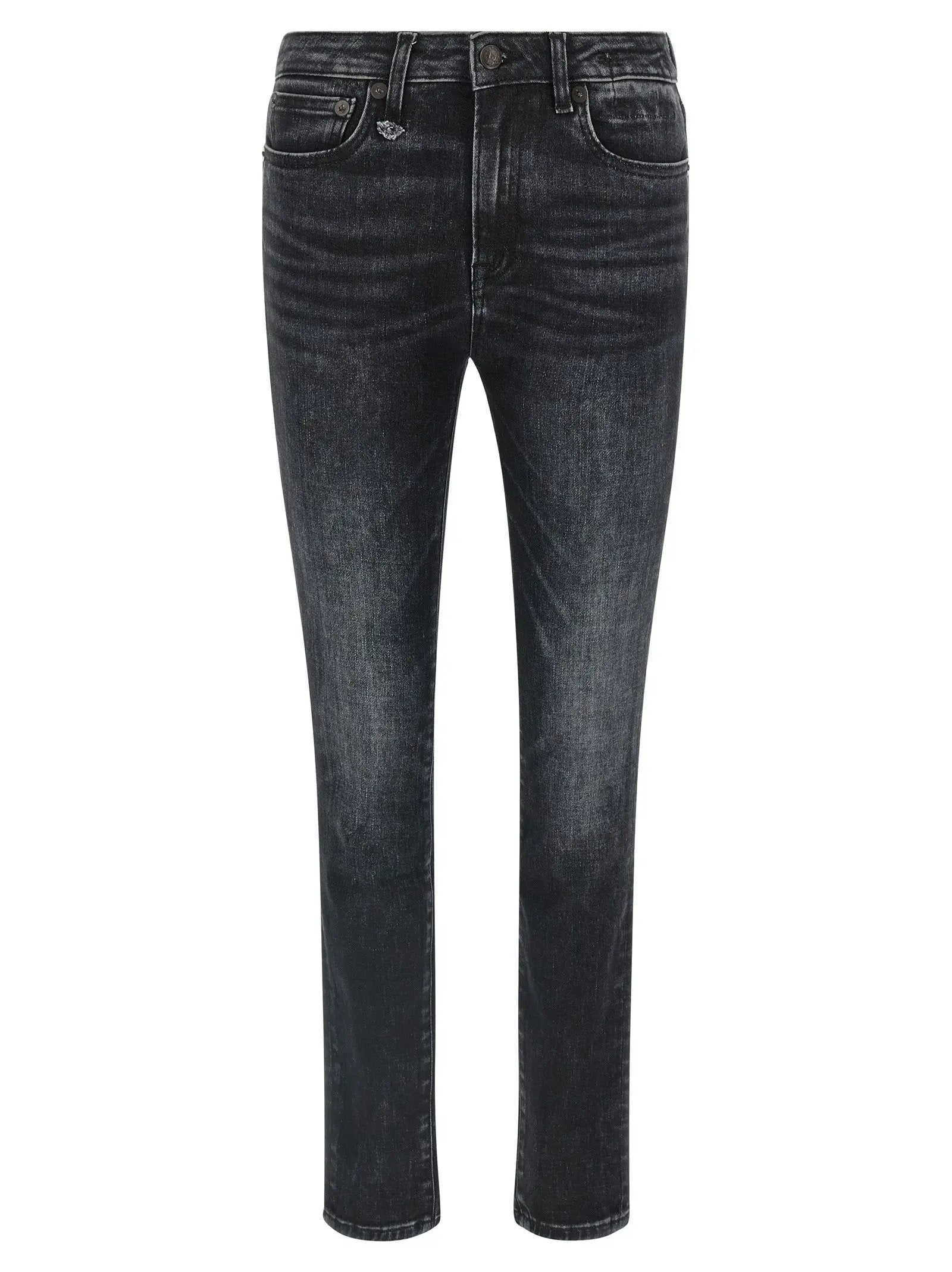R13 Jean en denim de coton noir